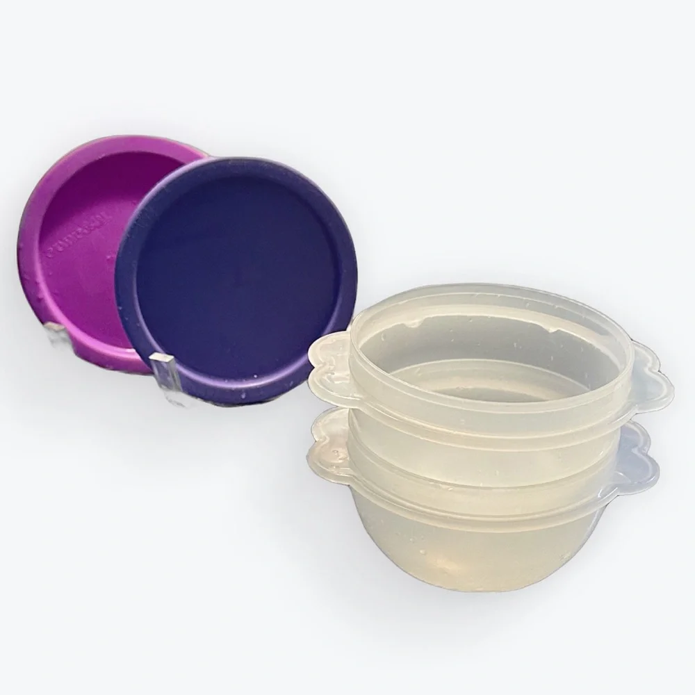 12-Piece Vintage Tupperware Includes Variety Purple & Pink Container & Lid Sets